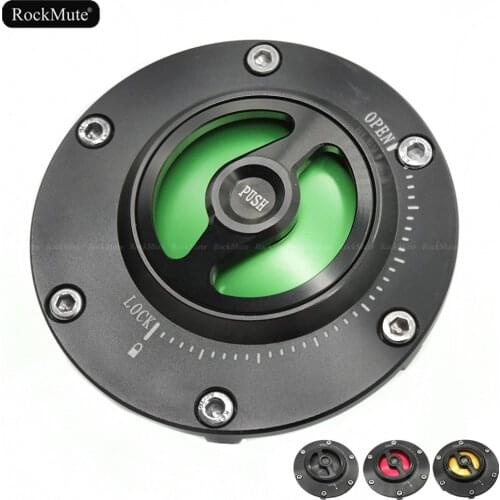 Motorcycle Gas Fuel Tank Cover For Kawasaki Ninja 250/EX250 2013 2014 2015 2016 2017 NINJA250 Keyless Quick Release Blank Cap