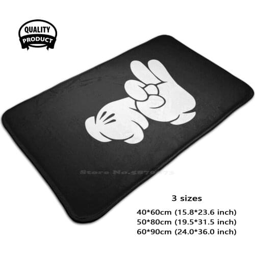 Let - Funny - Sex Joke 3D Household Goods Mat Rug Carpet Foot Pad Lets Mickey Sex Hands Mickey Hands Sign Kiss Sign Kiss Sexy