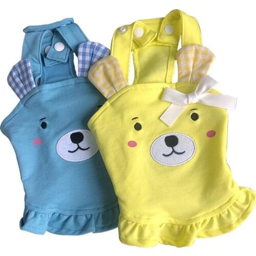 Cute Dog Dress Pet Skirt Cat Chihuahua Yorkie Clothing Poodle Bichon Pomeranian Schnauzer Pug Costume Small Pet Outfit Dresses