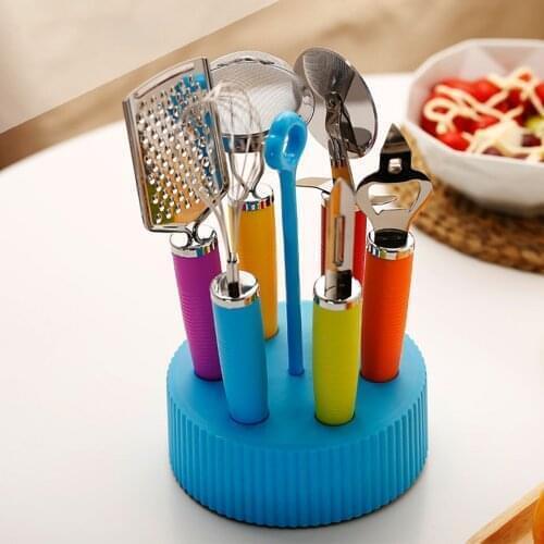 Multifunction Spatula Soup Spoon Brush Ladle Pasta Colander Non-stick Cookware 7 Piece/set Cooking Utensil Set Kitchen Tools