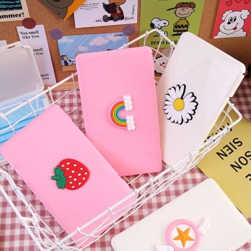 For Girl Disposable Mask Storage Organizer Cute Save mask Box Portable Mask Storage box Dustproof Cover funda mascarillas