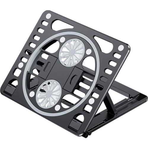 Laptop Stand With Cooling Fan Heat Dissipation For MacBook Air Pro Adjustable Height Notebook Bracket Support For Tablet Phone