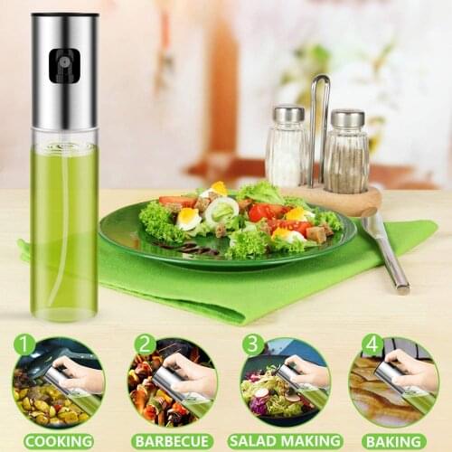 Oil Sprayer for Cooking Olive Oil Sprayer Oil Dispenser Mister with Extended Nozzle Oil Spray Bottle Versatile 2 Pack
