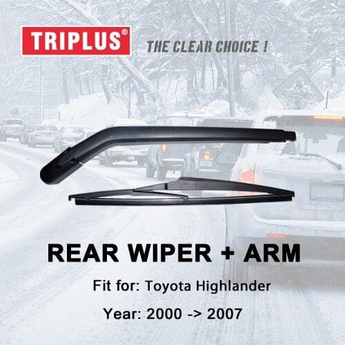 Rear Wiper Arm with Blade for Toyota Highlander (2000-2007) 1pc 12" 300mm, Rear Wiper Arm & Rear Wiper Blades