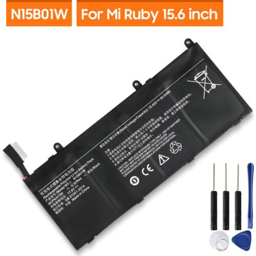 Original Replacement Battery For Xiaomi Mi Ruby 15.6inch TM1703 TM1802-AD/N/C N15B01W Genuine Tablet Battery 6010mAh