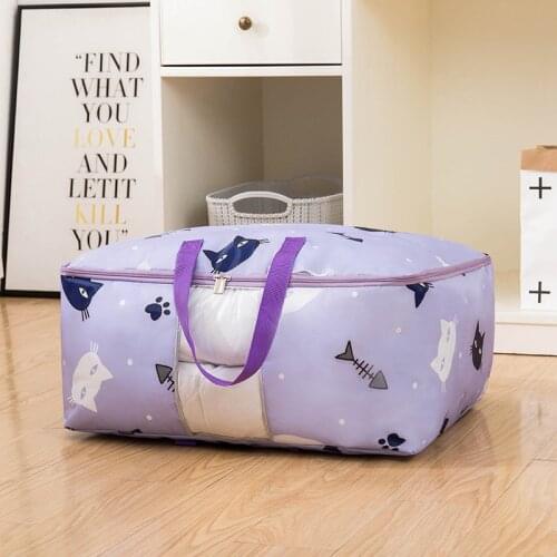 High Quailty Clothes Storage Bag Waterproof Portable Closet Organizer Collapsible Quilt Container Oxford Home Storage Organizer