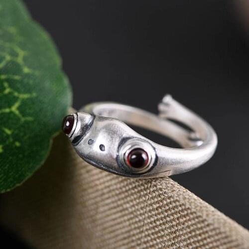 Vintage Retro Fog Rings For Women Fashion Opening Size Adjustable Ring Jewelry Stainless Steel Alloy bagues pour femmes
