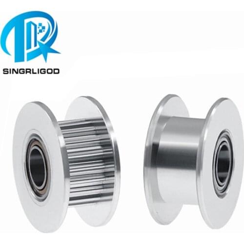GT2 Idler Timing Pulley 16/20 Tooth Wheel Bore 3/5mm Aluminium Gear Teeth Width 6/10mm For I3 Ender 3 CR10 Bluer Printer Reprap