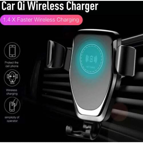 10W Qi Wireless Automatic Clamping Fast Car Charger Mount Holder Stand For iPhone XS Max X XR 8 Samsung Note 9 S9 Xiaomi Huawei