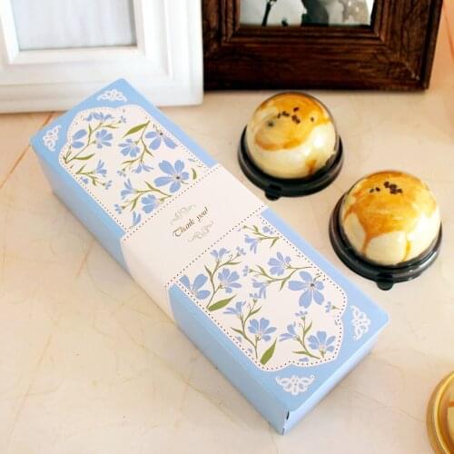 21.5*6.8*4cm 10pcs Macarons light blue Macaron Chocolate Paper Box Christmas Birthday Party Gifts Packaging Storage Boxes