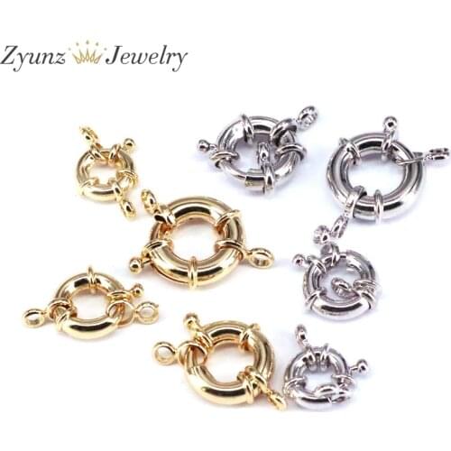 30PCS, Sailors Clasp, Spring Connector Clasp, Spring Connector Clasp, Connector Ring, Gold /Silver Color Clasp, Findings