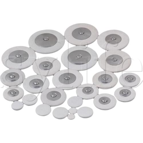 White 25 Saxophone Leather Pads For Alto Saxophone