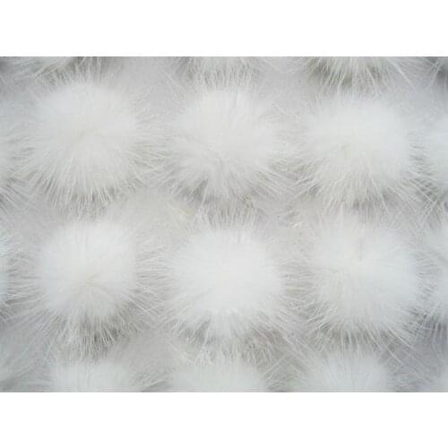 Free shipping!!!! DIY jewelry findings-30mm whit color mink fur ball/can select you need color