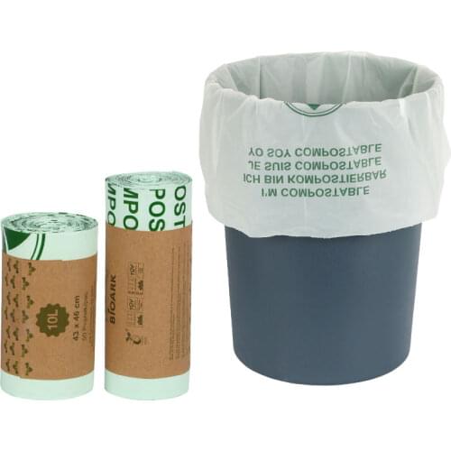 25/50 Pieces 100% compostable trash bags biodegradable kitchen food waste bag, corn starch garbage bags ,kitchen scraps bag