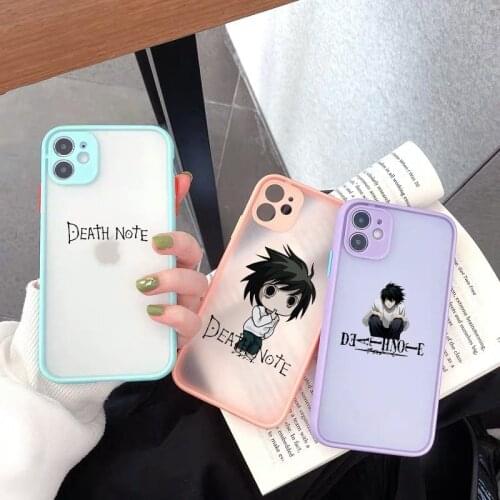 ZUIDID Anime Manga Death Note Ryuk Phone Case For iPhone 11 Pro Max 12 Mini XR 7 8Plus XS X SE2020 Clear Hard Cover Matte Shell