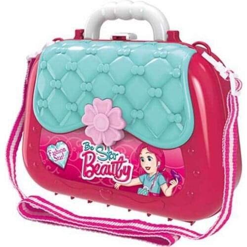 Children Exquisite Playing House Toy Beautiful Princess Little Handbag Kids Makeup Single Shoulder Satchel Pink Dream Toys