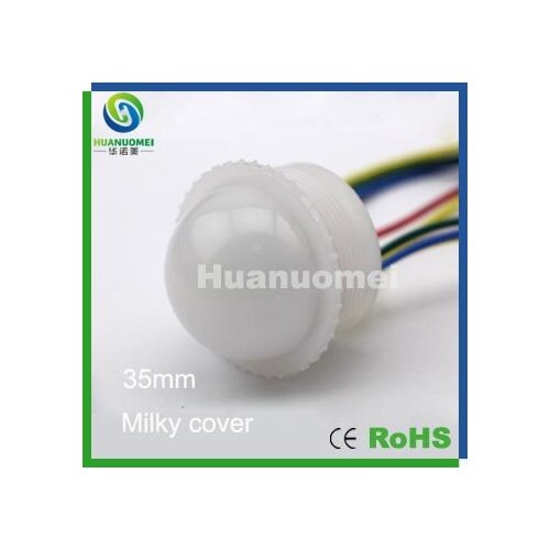 DHL shipping ! 12V 35mm color changing led pixel module 6leds 5050 SMD driver light Milky cover