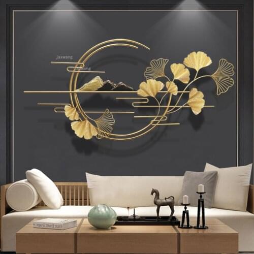 Chinese Restaurant Hallway Porch Pendant Wrought Iron Home Decoration Crafts Creative Living Room Sofa Background Wall Hanging