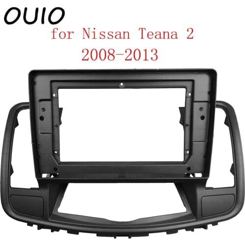 OUIO 10.1 inch car dashboard Double Din DVD frame decoration kit dashboard panel suitable for Nissan Teana 2 2008-2013 frame