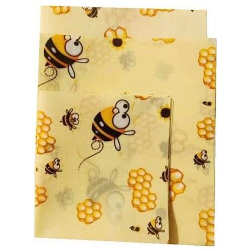 Beeswax wrap Fresh-Keeping Cloth Reusable Kitchen Fruit Food Vegetable Safety Eco-Friendly Storage Bags Customizable