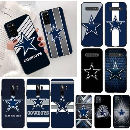 Five-pointed star dallas cowboys Phone Case for Samsung S20 plus Ultra S6 S7 edge S8 S9 plus S10 5G lite 2020