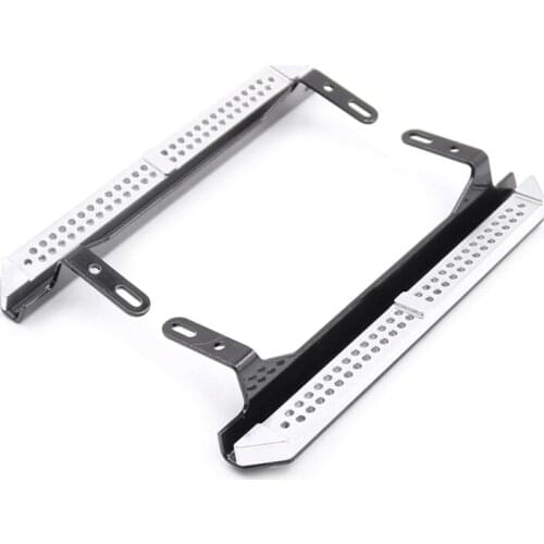 Q9QB RC Crawler Car Accessories 2PCS Side Pedal Set Running Board Foot-plate for trx-4 Durable DIY Replacement Parts Black