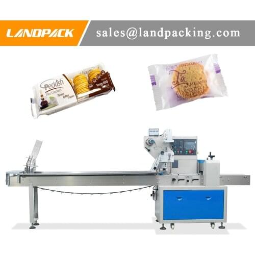 Multiple packaging methods cookie packaging machine flow wrap machine