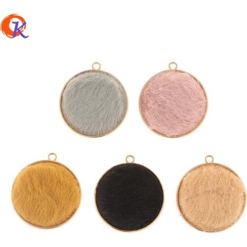 Cordial Design 30Pcs 30*33MM Jewelry Accessories/Charms/Hand Made/DIY/Fabric Effect/Round Shape/Jewelry Making/Earring Findings