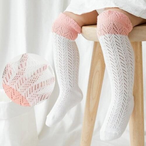 Spring summer children kids baby socks color matching mesh baby girls cotton socks soft comfortable newborn baby boy socks