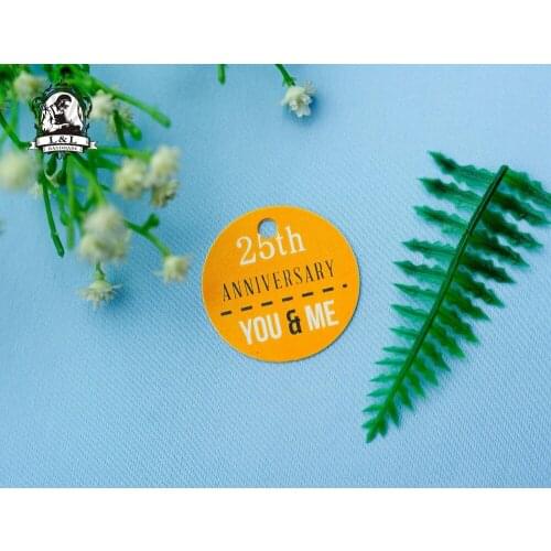 200 pcs 3.5cm round kraft/white paper label ANNIVERSARY thank you tags gift tags Greetings Label customization candy favor tags