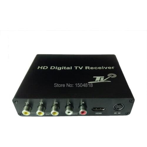 Car DVB T2 160km/h Double Antenna H.264 MPEG4 Mobile Digital TV Box External USB DVB-T2 Car TV Receiver