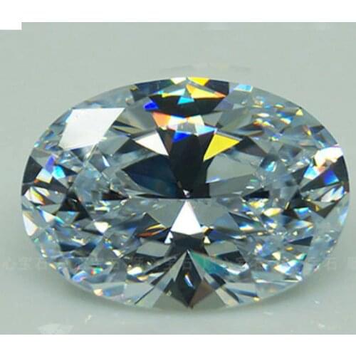 HUGE Unheated 56.58ct VVS White Sapphire Zircon 18X25mm Oval Cut AAAA+ Loose Gemstone