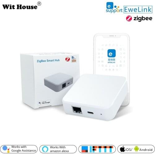 EWelink ZigBee 3.0 Smart Wired Wireless Gateway Hub Home Bridge ewelink Works with Alexa Echo Google Home Control Center