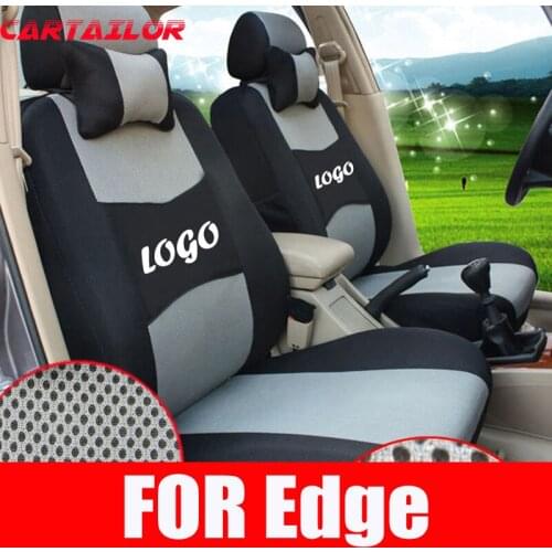 CARTAILOR seat covers for ford edge car seats inner accessories sandwich fabric car seat cover set black seats cushion supports