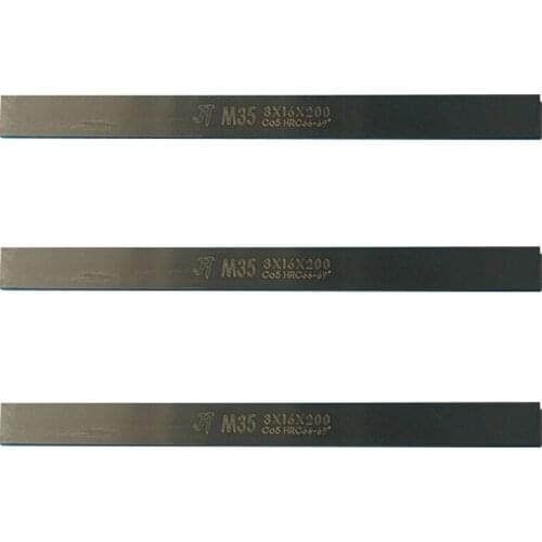 2*10/12/14/16*200mm 2x10/12/14/16x200mm HRC66-69 Black M35 HSS-CO Rectangle Bar CNC Fly Milling Cutter Lathe Turning Tool Bit