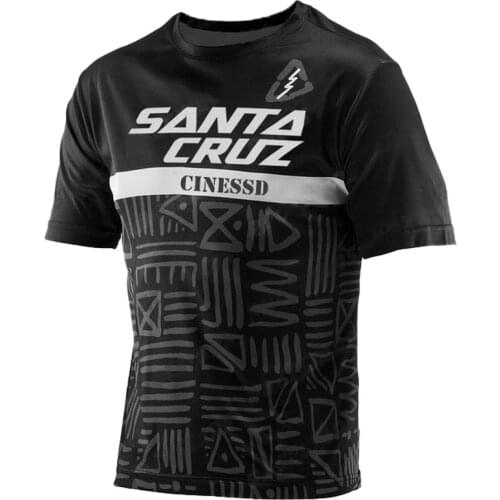 Motorcycle mountain bike team downhill jersey MTB Offroad SANTA CRUZ bicycle locomotive shirt cross country mountain bike jersey