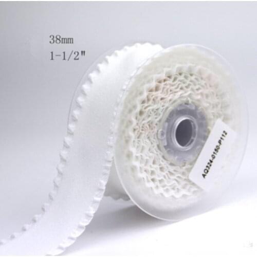 16/25/38mm White Pleated Lotus Leaf Edge Velvet Falbala Ribbon for Lace Trimming Gift Box Wrapping Sewing Packing DIY 30Yard