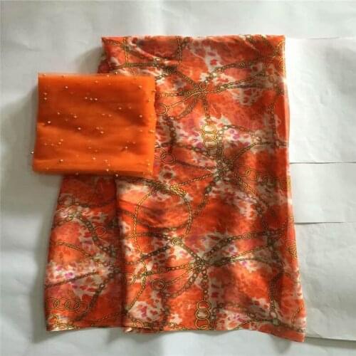 LX!African soft silk fabric for garment neat embroidery on the material with swiss voile lace tissu ! F32403