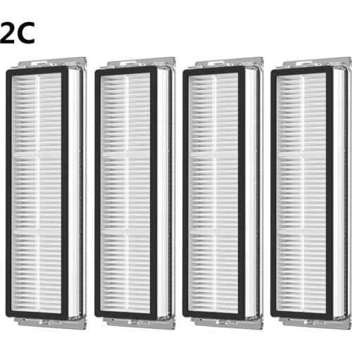 4PCS Washable Sweeping robot Accessories Filter For Xiaomi Mijia Mi Robot Vacuum mop 2C Robot Vacuum Cleaner Parts Kits