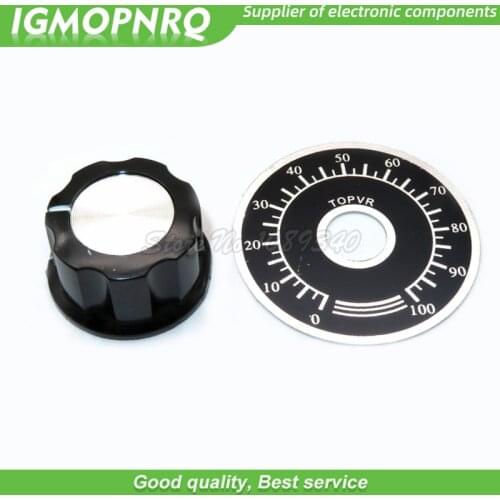 10 sets A03 dial knob + MF-A03 bakelite knob with scale plate sheet scale digital potentiometer IGMOPNRQ