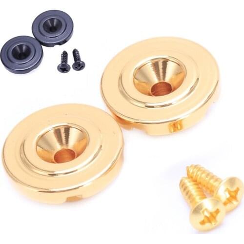 New 2 Pcs Golden Electric Bass Guitar String Retainers Tree