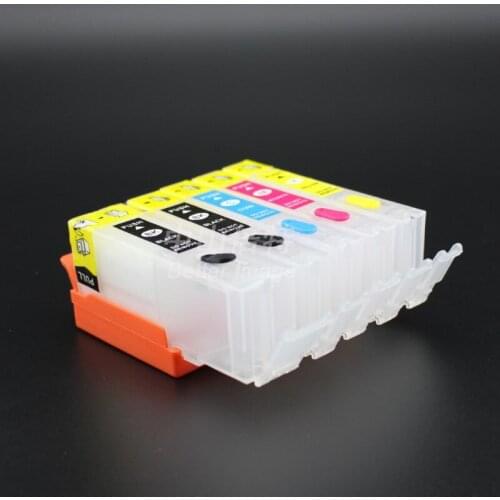 INK WAY 6C REFILLABLE CARTRIDGES WITH PERMANENT CHIPS FOR PGI-470 CLI-471