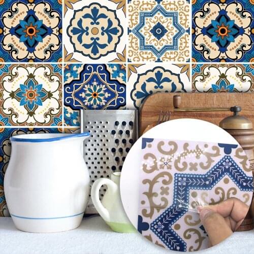 Funlife Upscale New Creative Art Deco Bedroom Living Room Kitchen Moroccan Style Tile Living Room Bedroom Wall Sticker TS029