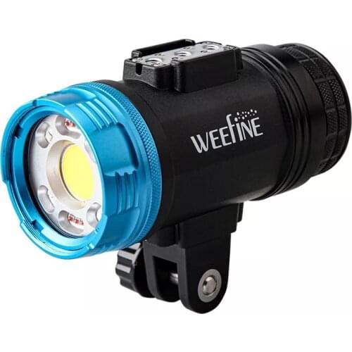 Weefine Wf066 Smart Focus 6000 Diving Glare Video Light Wide Angle Continuous Lighting With Red Focus Uv Light Flash Function