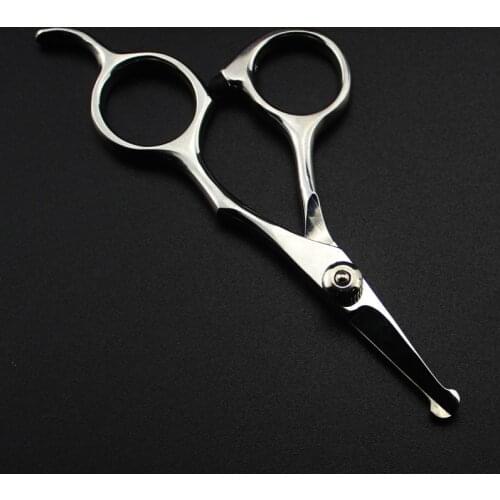 Professional steel 4 inch safe small Nose hair scissors beauty eyebrow cutting baby barber Eyebrows shears hairdressing scissors