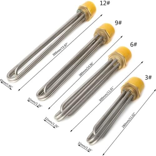 Water Tank DN40 Heating Pipe Water Heater / Boiler Electrical Immersion Element