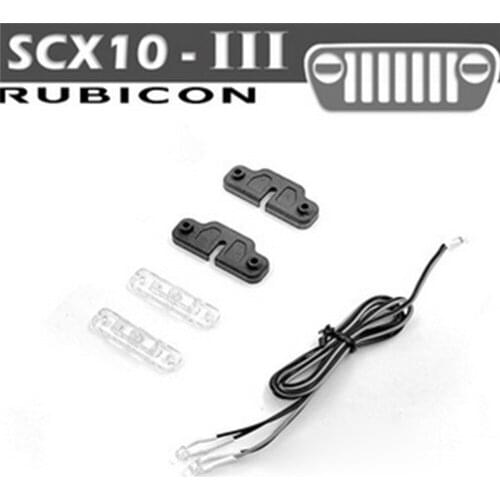 Wheel Light Cover LED Light with Cover for 1/10 Axial SCX10 III Wrangler RC Crawler Car Accessories