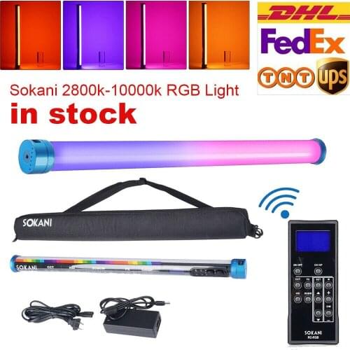 LED Sokani X25 RGB Colorful Lamp Handheld Tube Stick Photography Light Wireless Control For tiktok youtube Photo Video Lighting