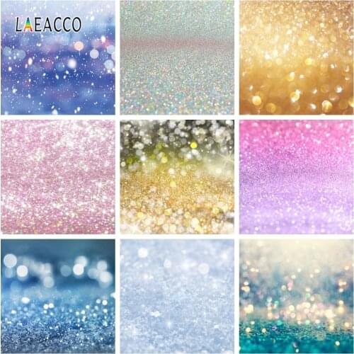 Laeacco Vinyl Photography Backgrounds Light Bokeh Glitters Photo Backdrops Newborn Photophone Baby Portrait Photozone Photocall
