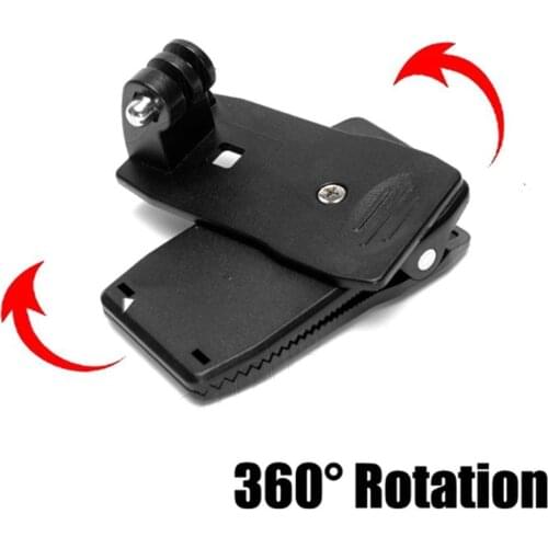360 Degree Rotatable Backpack Travel Quick Release Clamp Cap Clip Hat Mount + Screws for Gopro HD Hero 4 Hero 3+ Hero 3 Hero 2 H